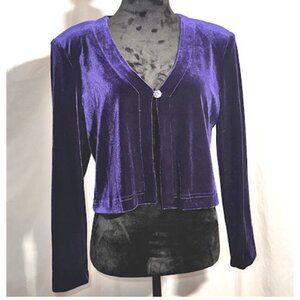 Evening Jacket, Purple Velvet, Medium